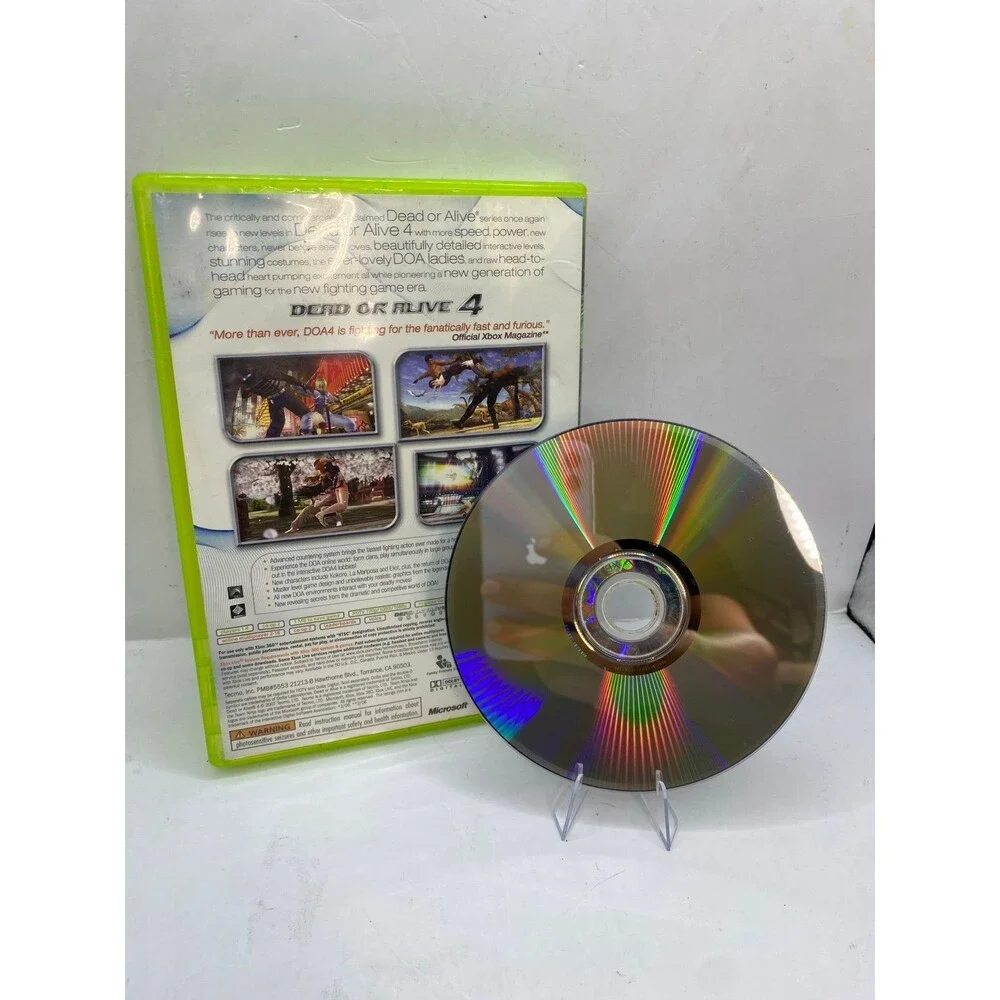 XBOX 360 Dead or Alive 4 Dead Platinum Hits Video Game no manual